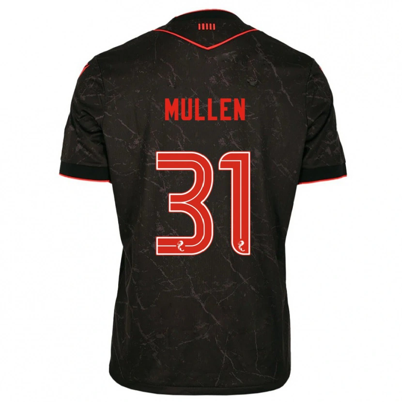 Danxen Women Ryan Mullen #31 Black Red Away Jersey 2025/26 T-Shirt