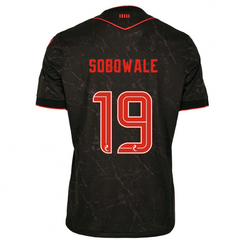 Danxen Women Tunmise Sobowale #19 Black Red Away Jersey 2025/26 T-Shirt