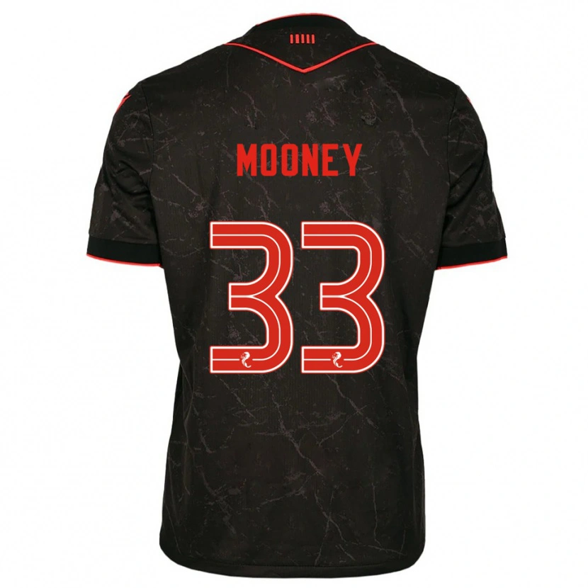 Danxen Women Evan Mooney #33 Black Red Away Jersey 2025/26 T-Shirt