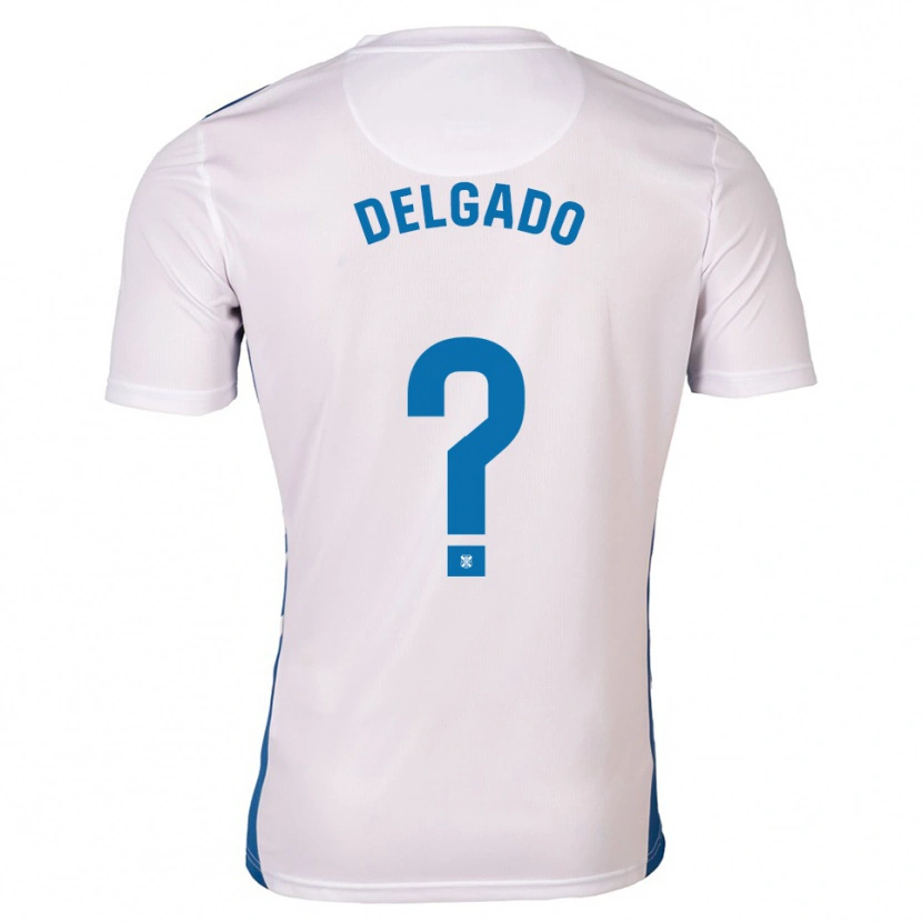 Danxen Kid Ale Delgado #0 White Blue Home Jersey 2025/26 T-Shirt