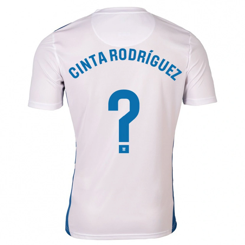 Danxen Kid Cinta Del Mar Rodríguez Costa #0 White Blue Home Jersey 2025/26 T-Shirt
