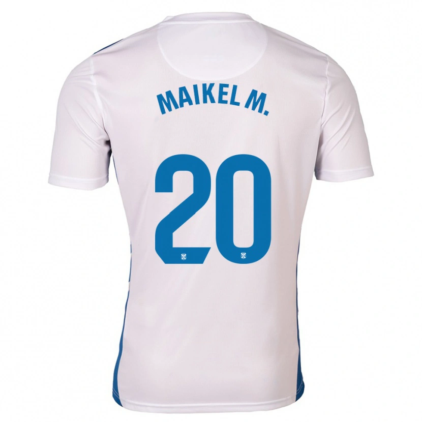 Danxen Kid Maikel Mesa #20 White Blue Home Jersey 2025/26 T-Shirt