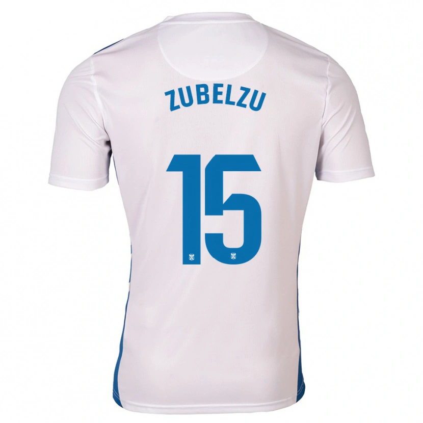 Danxen Kid Julen Zubelzu #15 White Blue Home Jersey 2025/26 T-Shirt