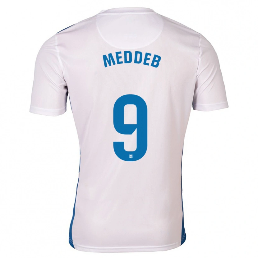 Danxen Kid Walid Meddeb #9 White Blue Home Jersey 2025/26 T-Shirt