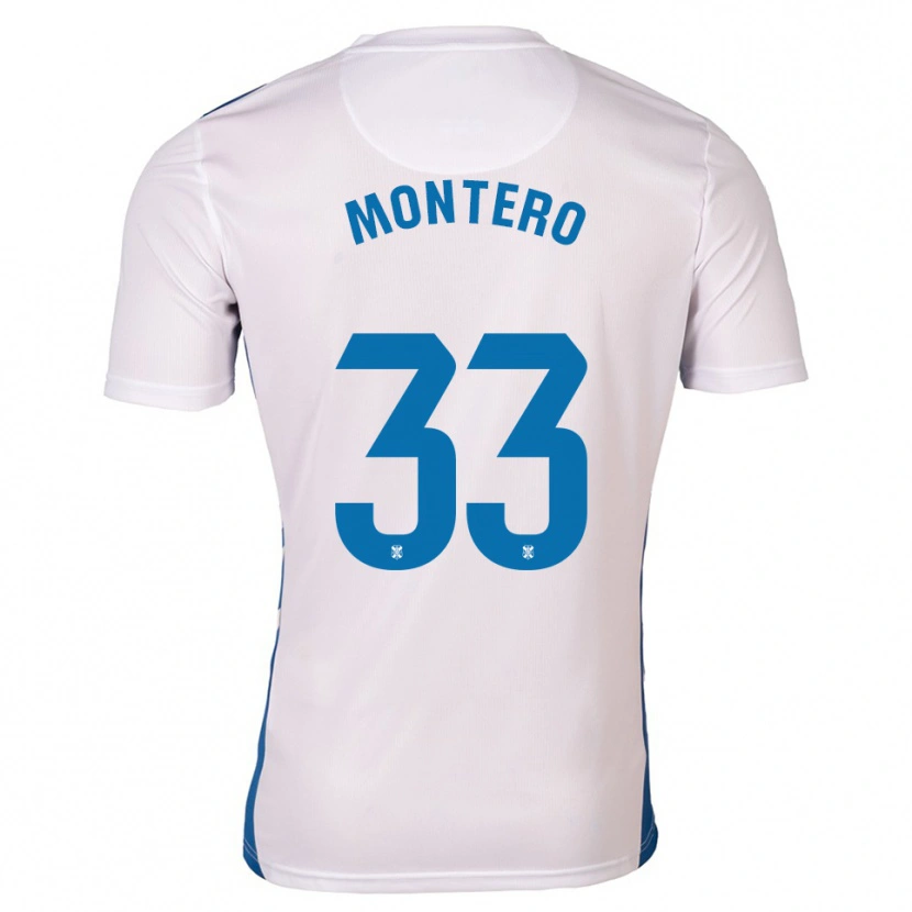 Danxen Kid Manuel Montero #33 White Blue Home Jersey 2025/26 T-Shirt