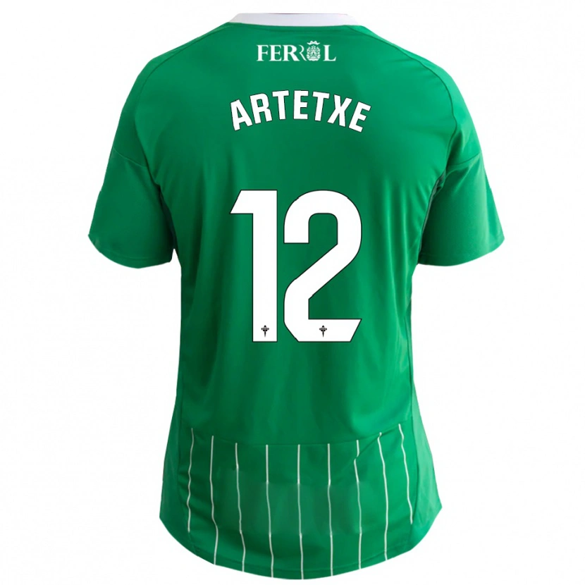 Danxen Kid Markel Artetxe #12 Green White Home Jersey 2025/26 T-Shirt