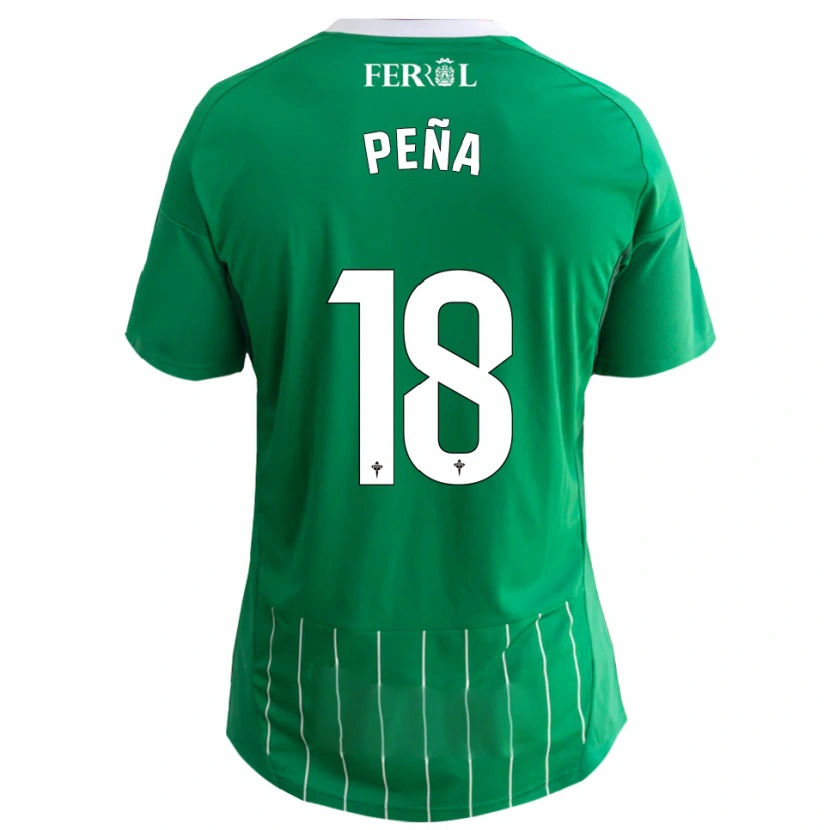Danxen Kid Álvaro Peña #18 Green White Home Jersey 2025/26 T-Shirt