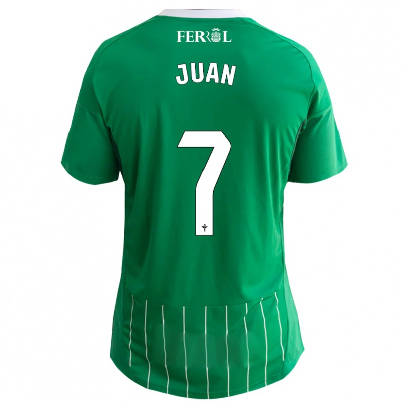 Danxen Kid Álvaro Juan #7 Green White Home Jersey 2025/26 T-Shirt