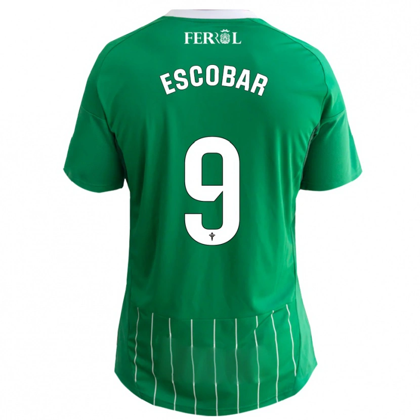 Danxen Kid Antón Escobar #9 Green White Home Jersey 2025/26 T-Shirt