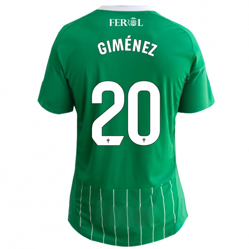 Danxen Kid Álvaro Giménez #20 Green White Home Jersey 2025/26 T-Shirt