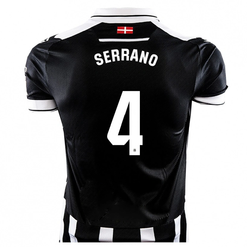 Danxen Kid Rubén Serrano #4 Black White Home Jersey 2025/26 T-Shirt