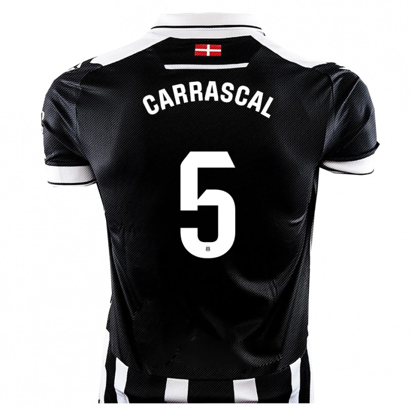 Danxen Kid Marco Carrascal #5 Black White Home Jersey 2025/26 T-Shirt