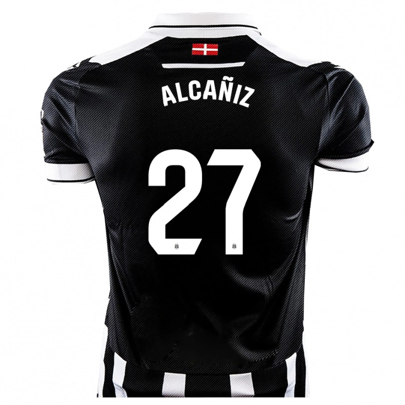 Danxen Kid Edgar Alcañiz #27 Black White Home Jersey 2025/26 T-Shirt