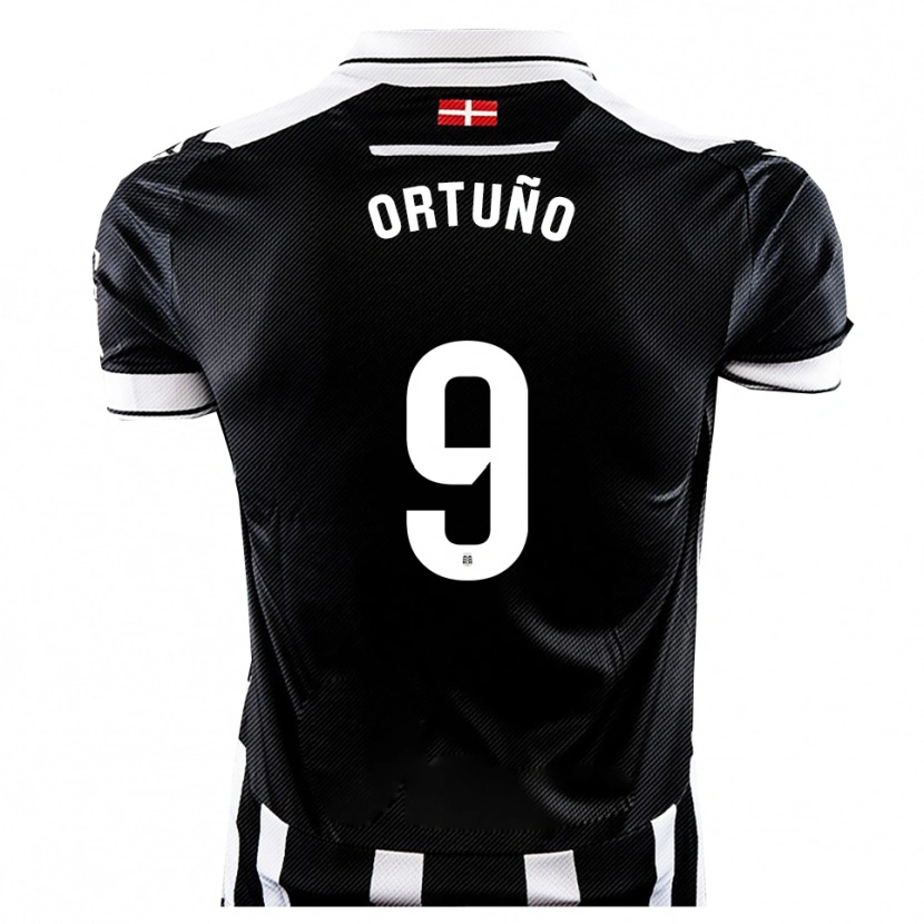 Danxen Kid Alfredo Ortuño #9 Black White Home Jersey 2025/26 T-Shirt
