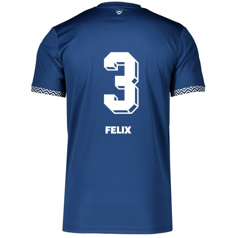 Danxen Kid Joel Felix #3 Navy White Home Jersey 2025/26 T-Shirt