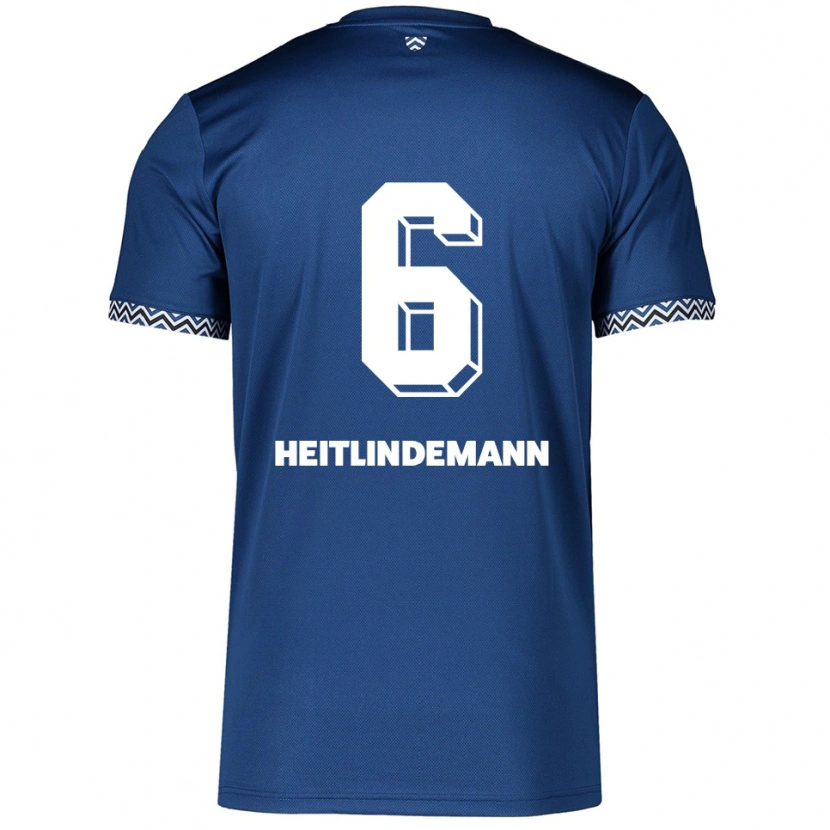 Danxen Kid Leonie Heitlindemann #6 Navy White Home Jersey 2025/26 T-Shirt