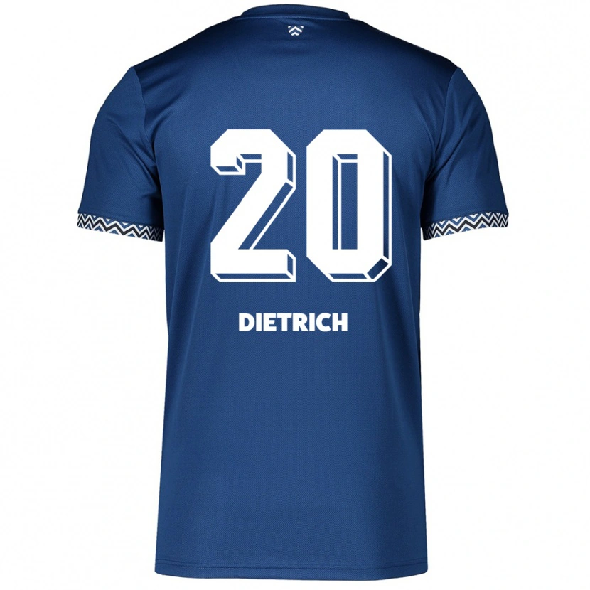 Danxen Kid Sam Dietrich #20 Navy White Home Jersey 2025/26 T-Shirt