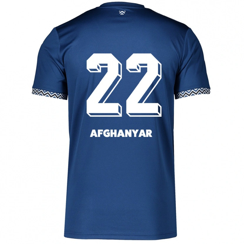 Danxen Kid Bellal Afghanyar #22 Navy White Home Jersey 2025/26 T-Shirt