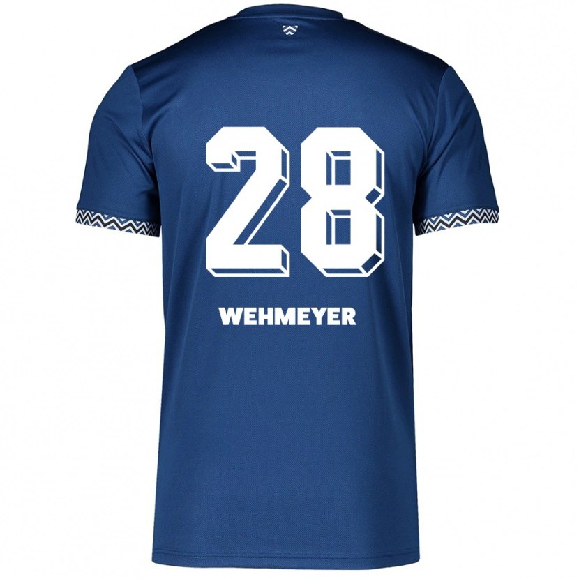Danxen Kid Hannah Wehmeyer #28 Navy White Home Jersey 2025/26 T-Shirt