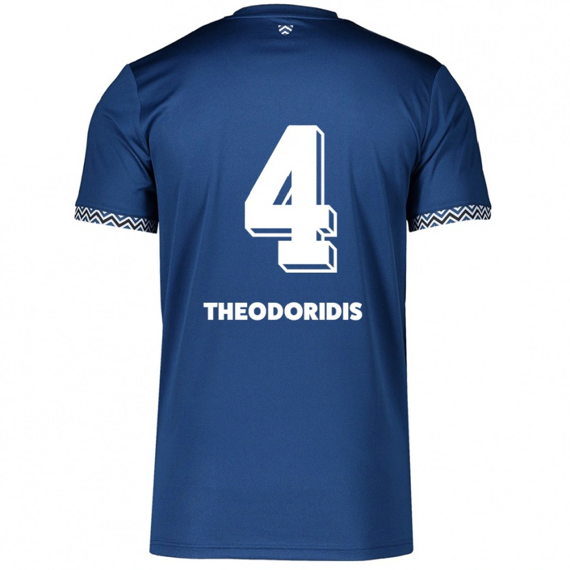 Danxen Kid Christos Theodoridis #4 Navy White Home Jersey 2025/26 T-Shirt