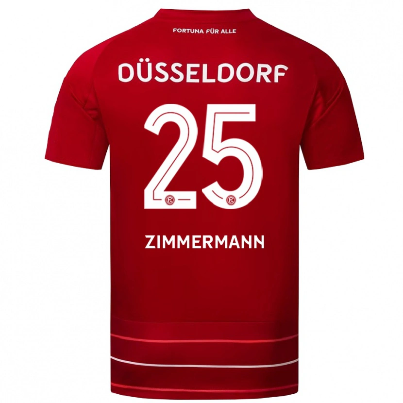 Danxen Kid Matthias Zimmermann #25 Red White Home Jersey 2025/26 T-Shirt