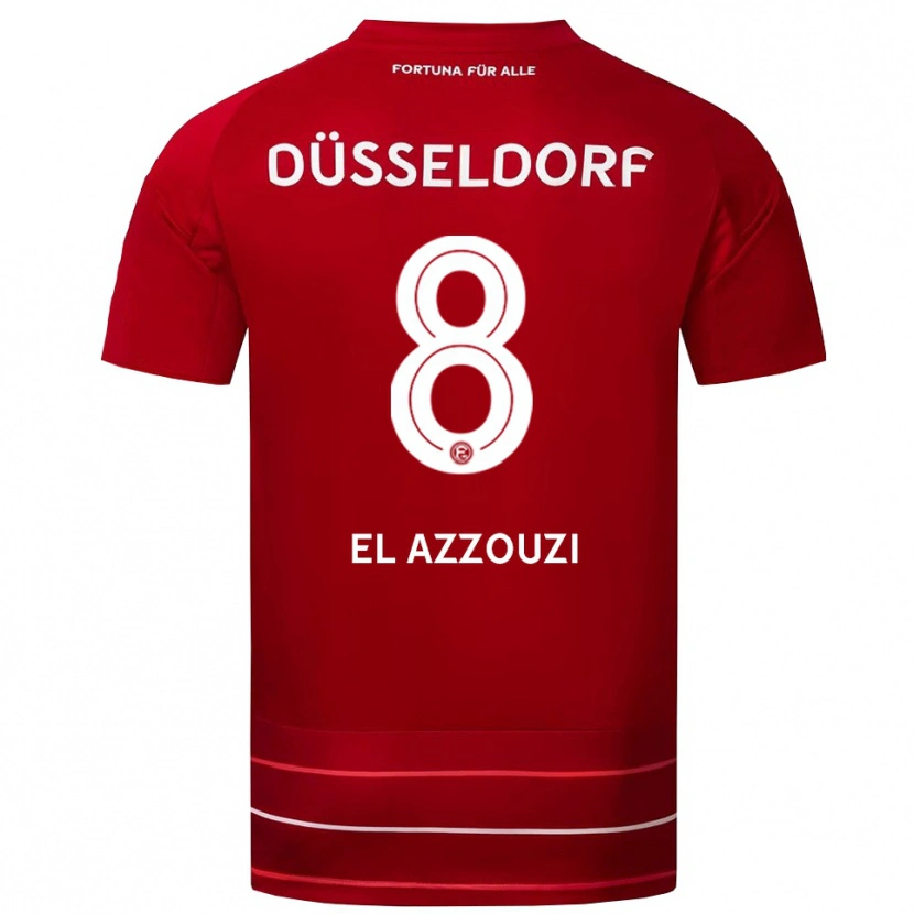 Danxen Kid Anouar El Azzouzi #8 Red White Home Jersey 2025/26 T-Shirt