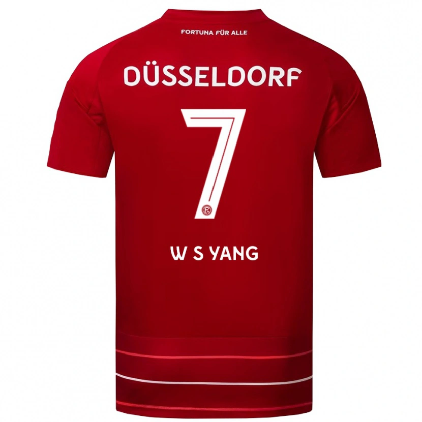 Danxen Kid Si-Woo Yang #7 Red White Home Jersey 2025/26 T-Shirt