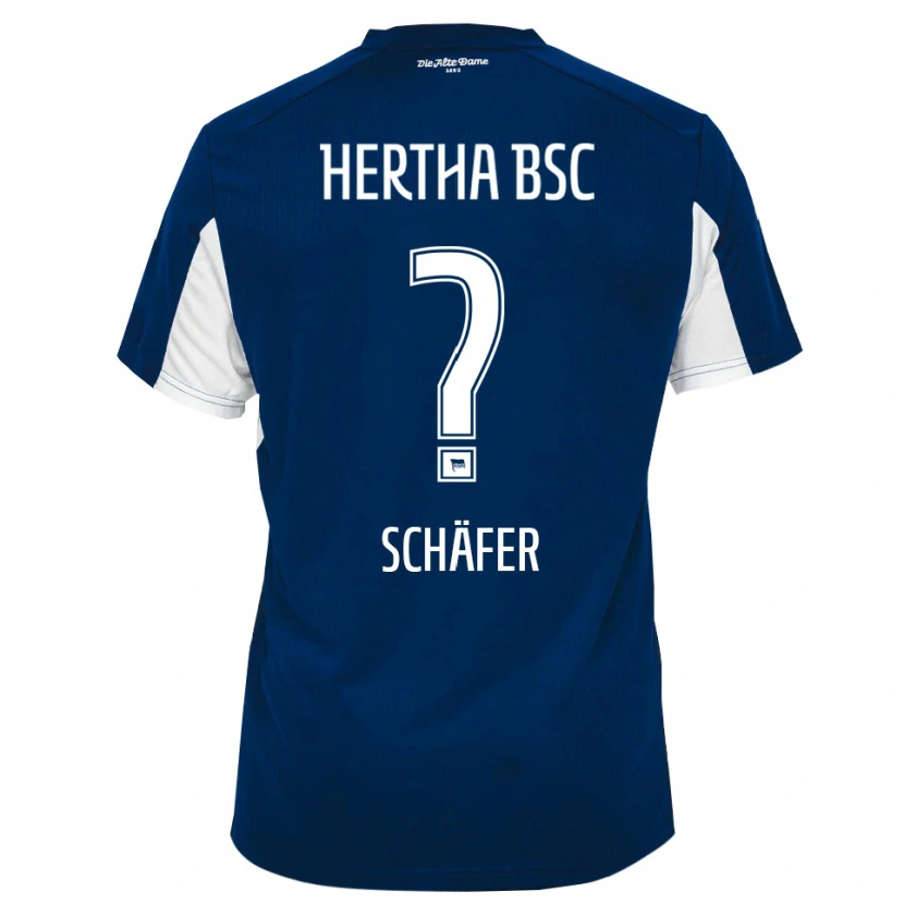 Danxen Kid Daniel Schäfer #0 White Blue Home Jersey 2025/26 T-Shirt