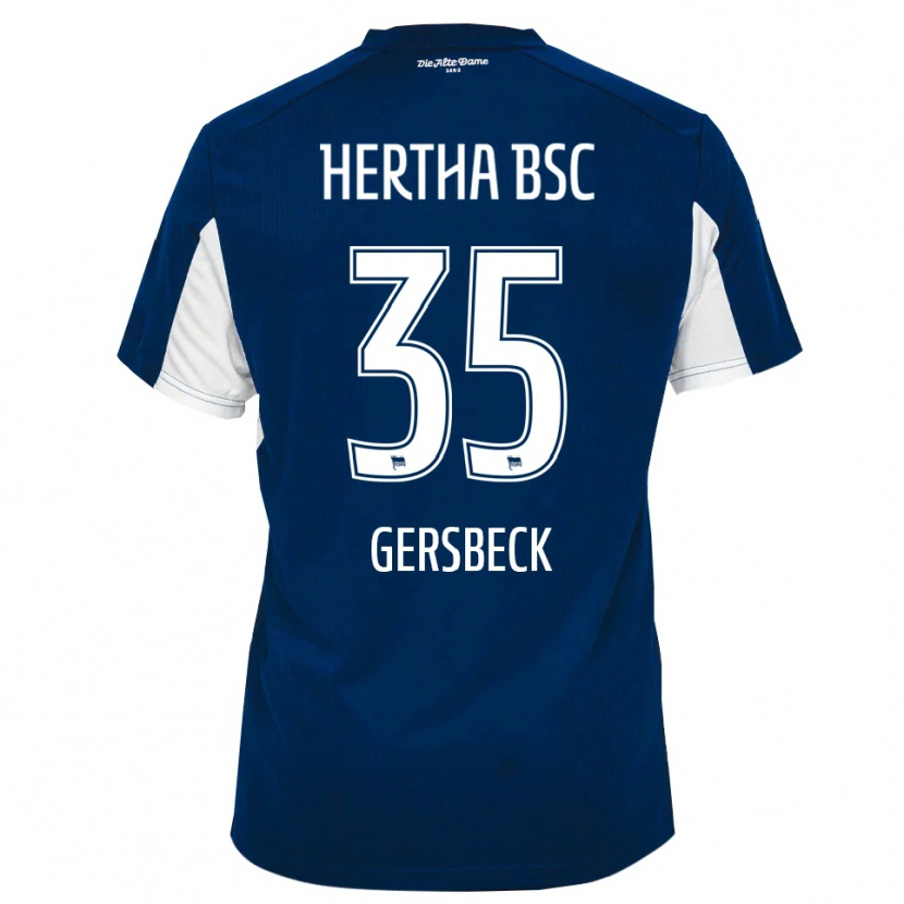 Danxen Kid Marius Gersbeck #35 White Blue Home Jersey 2025/26 T-Shirt
