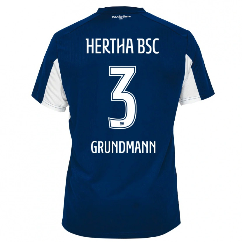 Danxen Kid Leon Grundmann #3 White Blue Home Jersey 2025/26 T-Shirt