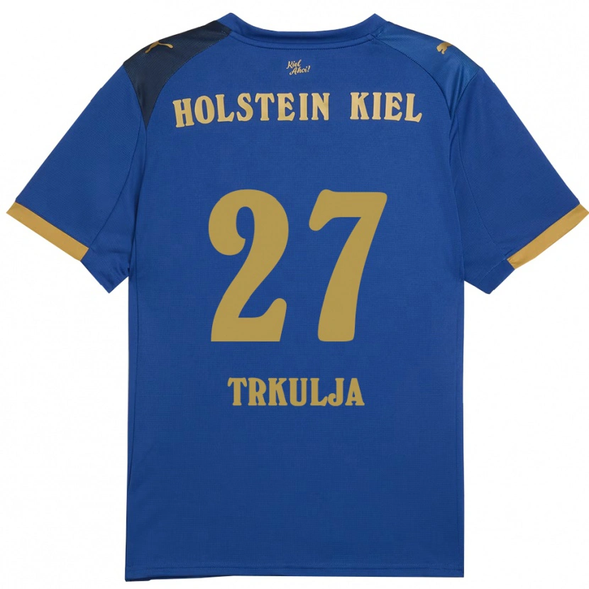 Danxen Kid Mihailo Trkulja #27 Blue Gold Home Jersey 2025/26 T-Shirt
