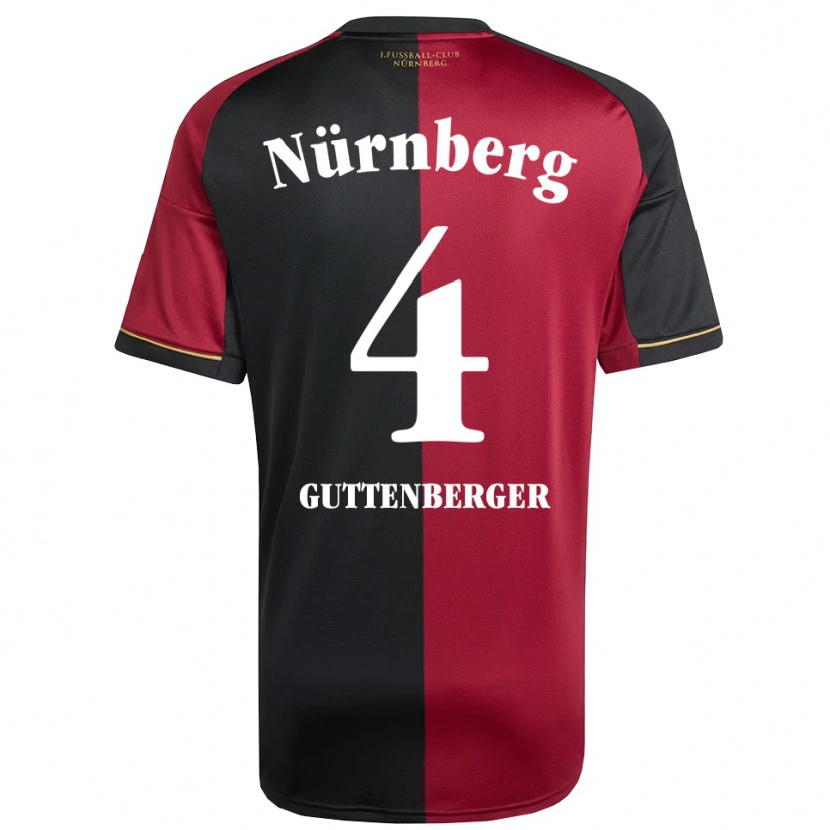 Danxen Kid Luisa Guttenberger #4 Burgundy Black Home Jersey 2025/26 T-Shirt