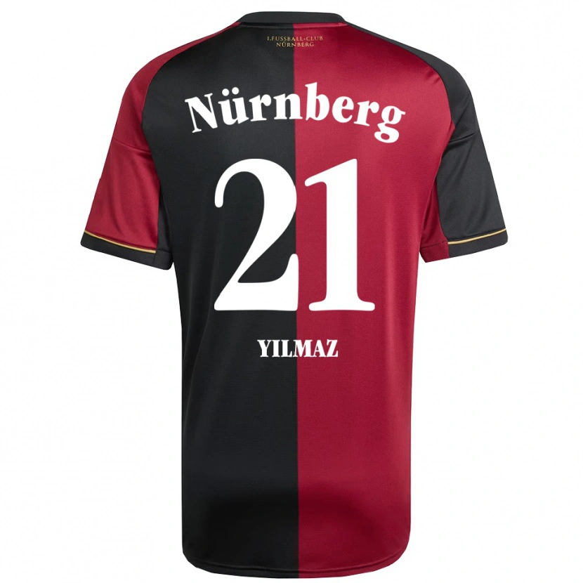 Danxen Kid Berkay Yilmaz #21 Burgundy Black Home Jersey 2025/26 T-Shirt