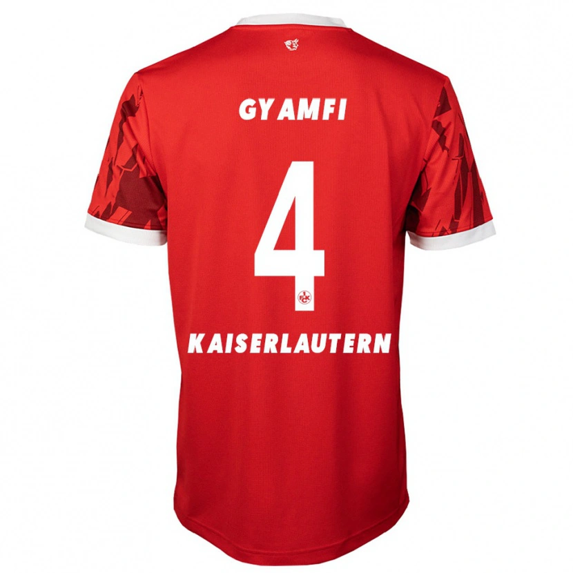 Danxen Kid Maxwell Gyamfi #4 Red White Home Jersey 2025/26 T-Shirt