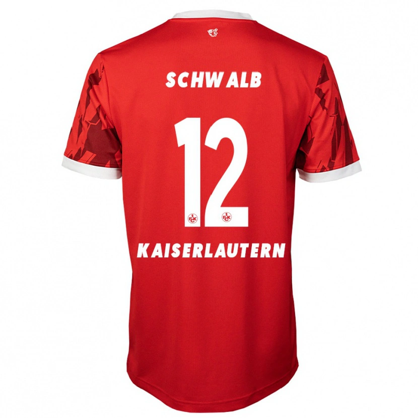 Danxen Kid Yannick Schwalb #12 Red White Home Jersey 2025/26 T-Shirt