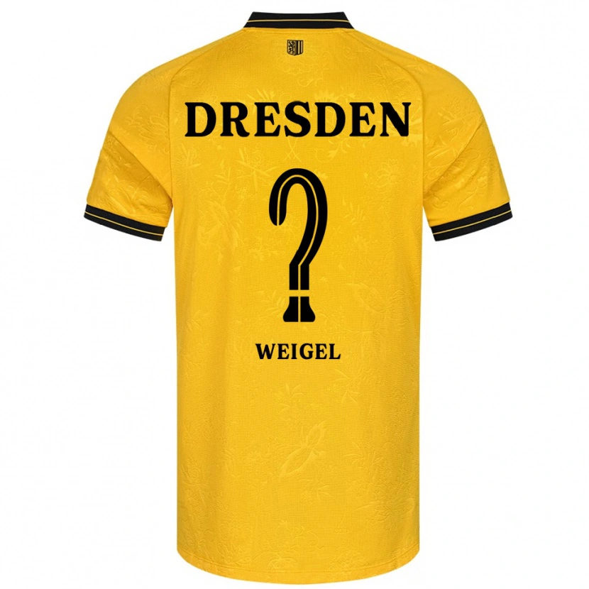 Danxen Kid Julia Weigel #0 Yellow Black Home Jersey 2025/26 T-Shirt