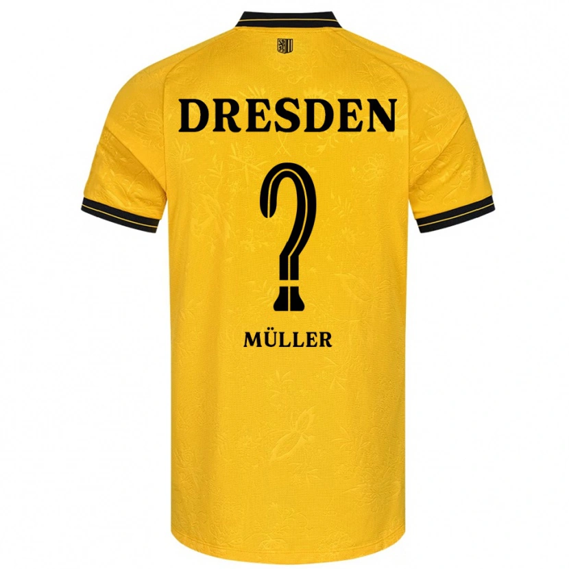 Danxen Kid René Müller #0 Yellow Black Home Jersey 2025/26 T-Shirt