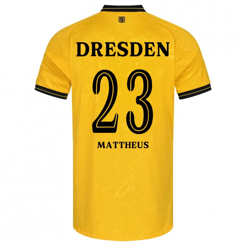 Danxen Kid Paul Mattheus #23 Yellow Black Home Jersey 2025/26 T-Shirt