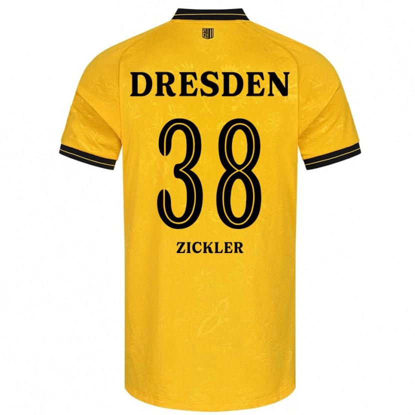 Danxen Kid Jakob Zickler #38 Yellow Black Home Jersey 2025/26 T-Shirt