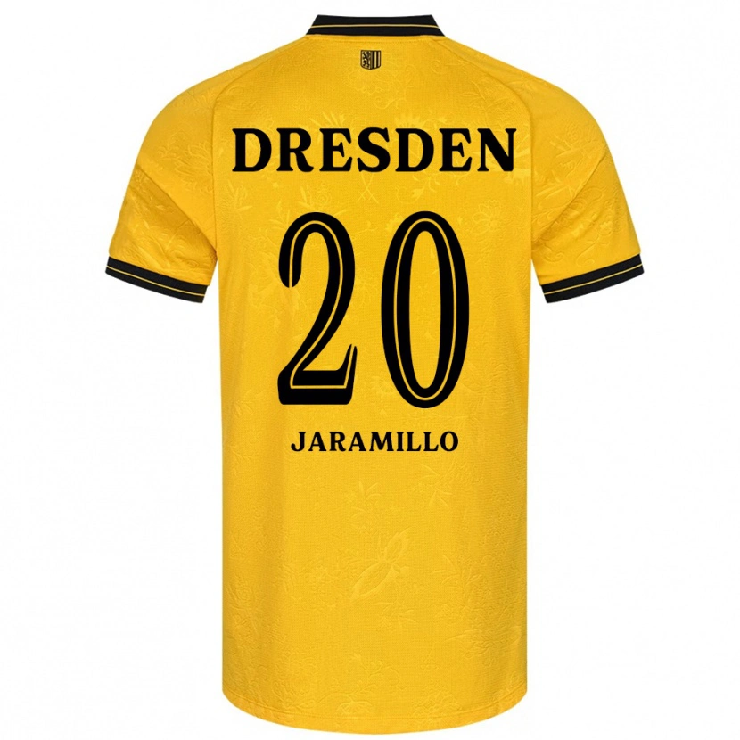 Danxen Kid Santiago Abou Said Jaramillo #20 Yellow Black Home Jersey 2025/26 T-Shirt