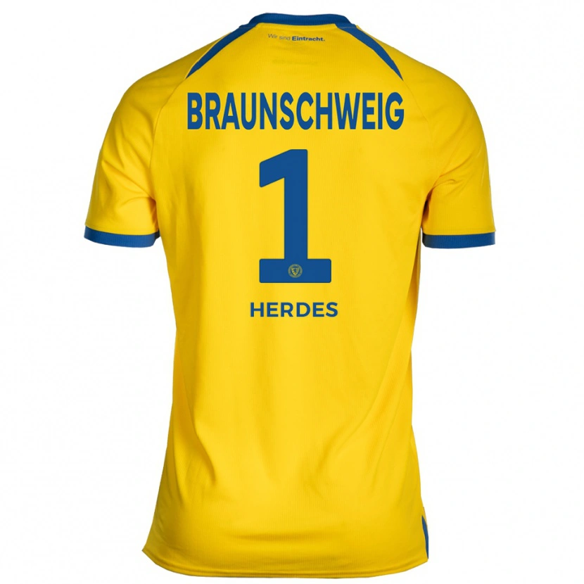 Danxen Kid Leon Herdes #1 Yellow Blue Home Jersey 2025/26 T-Shirt
