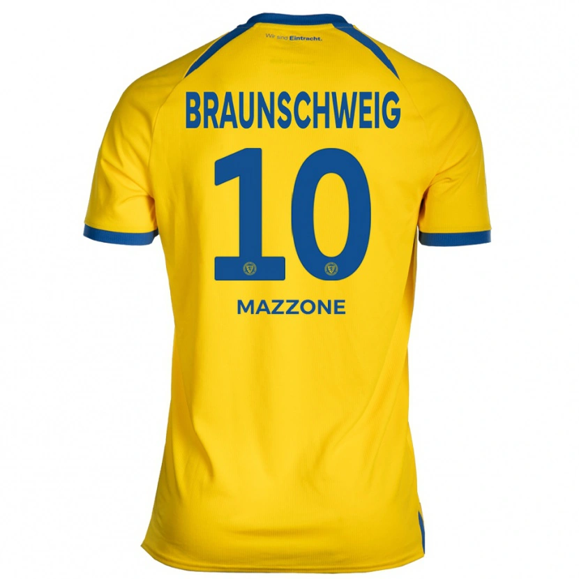 Danxen Kid Matteo Mazzone #10 Yellow Blue Home Jersey 2025/26 T-Shirt