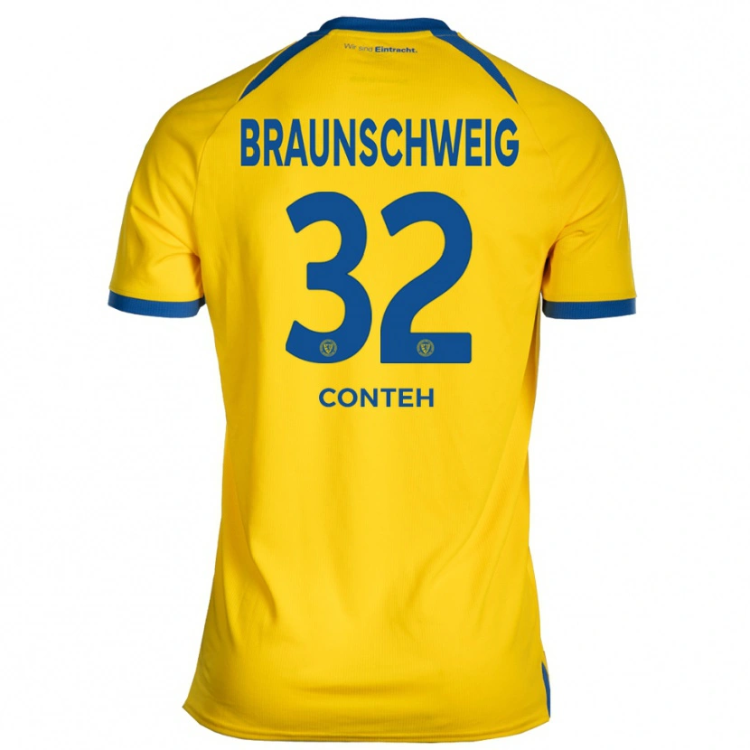 Danxen Kid Christian Conteh #32 Yellow Blue Home Jersey 2025/26 T-Shirt