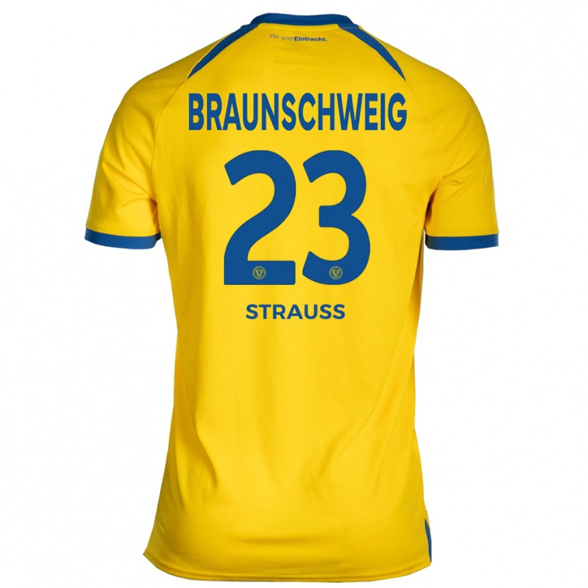 Danxen Kid Jan Strauß #23 Yellow Blue Home Jersey 2025/26 T-Shirt