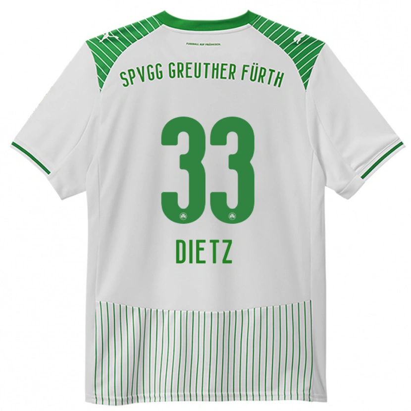 Danxen Kid Maximilian Dietz #33 White Green Home Jersey 2025/26 T-Shirt