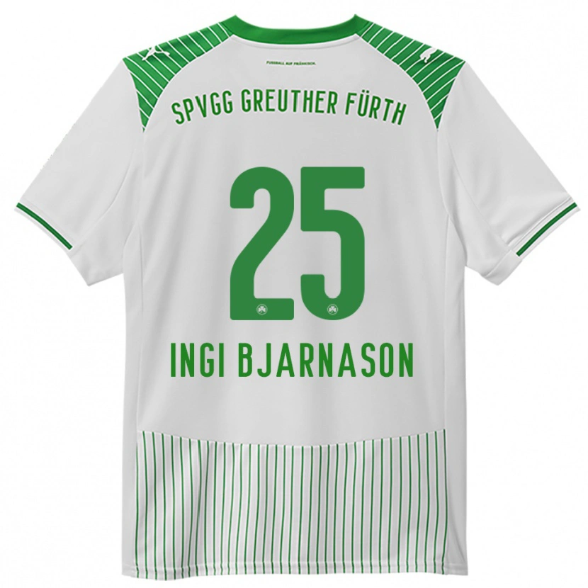 Danxen Kid Brynjar Ingi Bjarnason #25 White Green Home Jersey 2025/26 T-Shirt