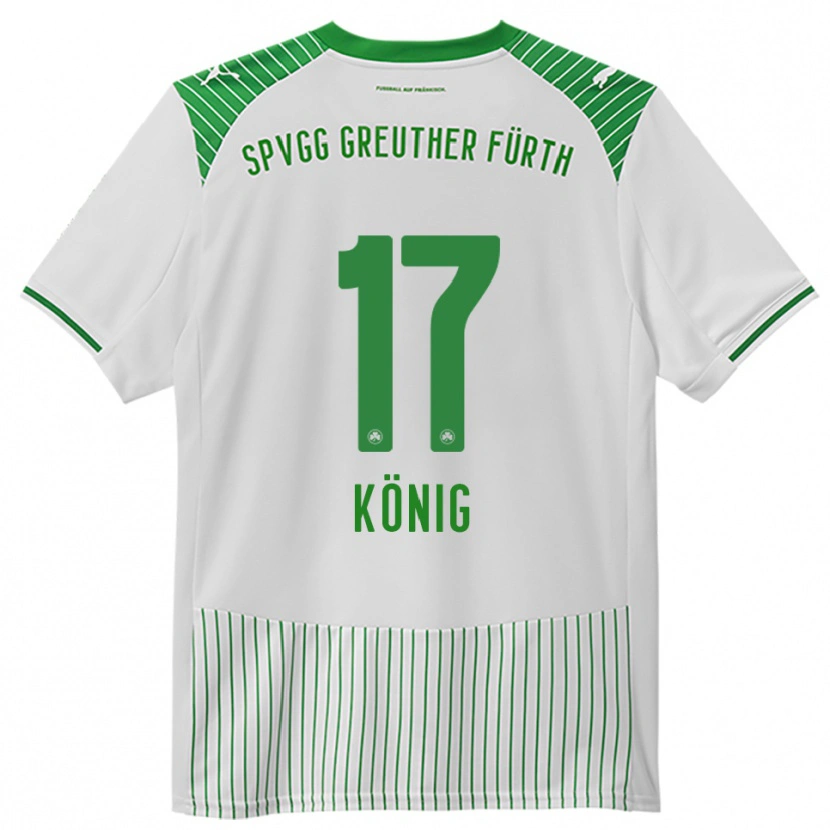 Danxen Kid Noah König #17 White Green Home Jersey 2025/26 T-Shirt