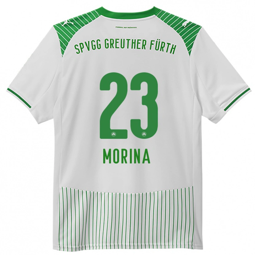 Danxen Kid Dion Morina #23 White Green Home Jersey 2025/26 T-Shirt