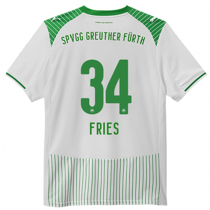 Danxen Kid Marlon Fries #34 White Green Home Jersey 2025/26 T-Shirt