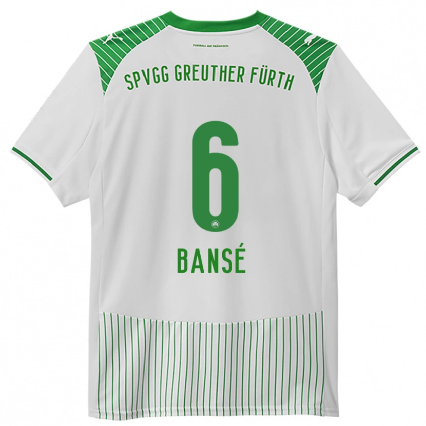 Danxen Kid Sacha Bansé #6 White Green Home Jersey 2025/26 T-Shirt